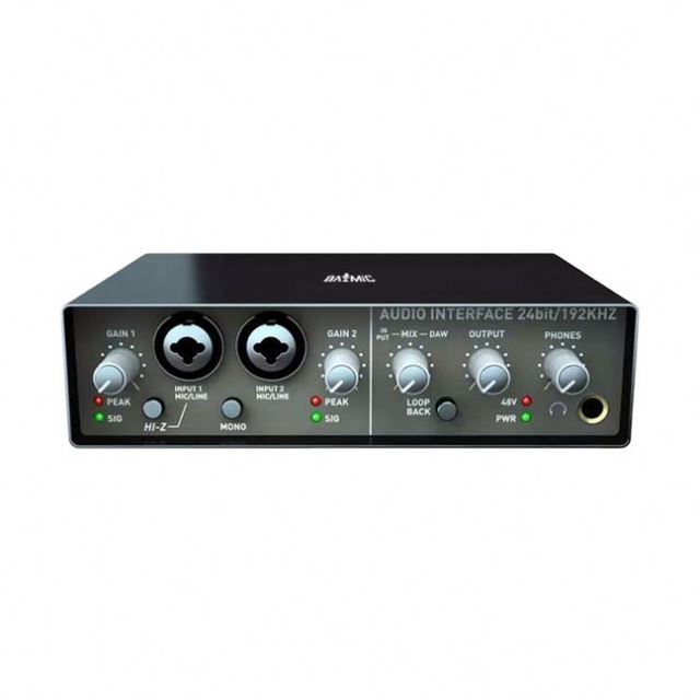 AOSHEN Pro Portable Usb Recording Studio Sound Card Metal+ABS Support 48v Microphone Stereo Audio Mixer Interface for Live