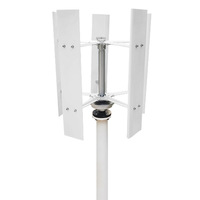 Petite éolienne 500W 1kw 2kw 5kw 3/5 pales, turbine à axe vertical, générateur, contrôleur de charge MPPT, éolienne de toit