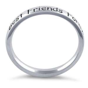 Anillo de Plata de Ley con la Frase 'Mejor Amiga para Siempre', un Hermoso Regalo para tu Mejor Amiga - Product Image 4