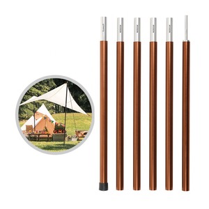Tarp Pole 1.8m Aluminum Alloy 7075 6 Sections For Camping <b>Tent</b> Shade Sun Protection - Product Image 1