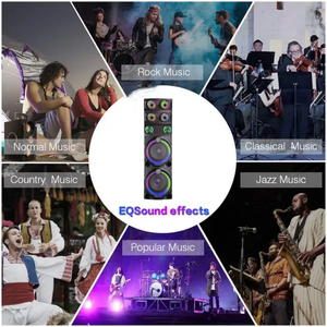 ซับวูฟเฟอร์ลำโพงคาราโอเกะใช้งานได้พลังงานสูงระดับมืออาชีพไมโครโฟนไฮไฟไร้สาย Wi-Fi AUX ปาร์ตี้ใช้แบตเตอรี่กลางแจ้ง - Product Image 6