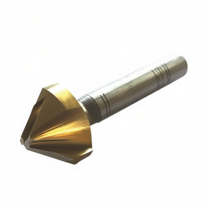 Ttake 90 Degree Countersink Hss Tin Coated 3 Flutes Cylindrical Shank Din 335 <b>C</b> Drill Bit For Steel - Product Image 2