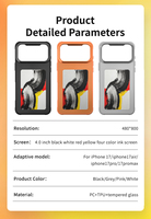 Étui intelligent amélioré avec écran E-Ink HD, transfert d'image personnalisé NFC, coque de téléphone durable anti-chute pour iPhone 17 16 15 Pro Max