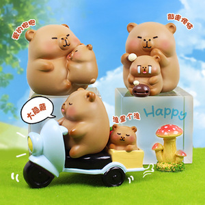 Yu Mo Craft Caja Sorpresa de Figuras de Resina de Cerdito Silly Pig, Adornos de Anime y Dibujos Animados, Colección de Regalos - Product Image 4