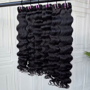 Produits de livraison directe, extensions de cheveux humains bruts d'un seul donneur, produits en vrac, cheveux naturels cambodgiens, mèches ondulées - Product Image 1