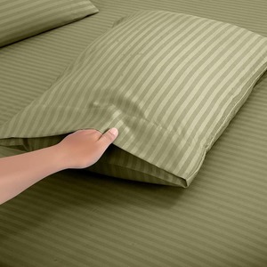 Simple Queen <strong>King</strong> <strong>Size</strong> Stripe <strong>Bedding</strong> <strong>Sets</strong> <strong>Luxury</strong> Bed Linens Bed Sheets and Pillowcase for Single Double Bed - Product Image 5