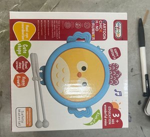 Wholesale Percussion Instrument Cute Chicken Kids Playing Toys Hand <b>Drum</b> Musical Instrument - Product Image 5