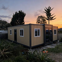 Casa Contenedor Expandible de 20 pies con Doble Ala, Estructura de Acero, Aislada, Prefabricada, Móvil, de Rápida Instalación