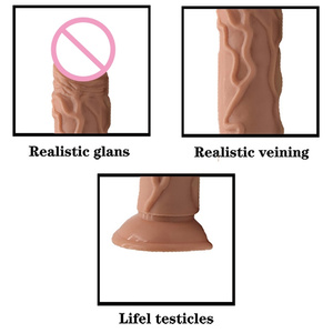 Vente chaude : Dildo réaliste en PVC de 34 cm avec ventouse pour la masturbation féminine - Product Image 6