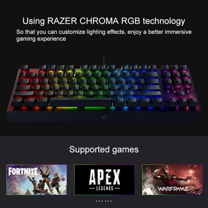 Clavier mécanique filaire Blackwidow V3 Tenkeyless avec éclairage RGB, version compétitive (axe vert) Lq-kb2657g RGB mécanique - Product Image 6