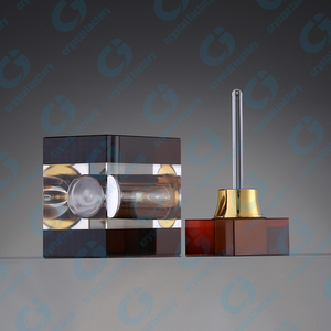 CJ-lusso fatto a mano 3ML 6ML nero e marrone bottiglie di olio essenziale di cristallo K9 per le donne e gli uomini regali Souvenir - Product Image 6