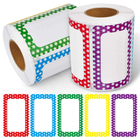 Etiquetas Autoadhesivas Personalizadas de Fábrica, Etiquetas de Nombre de Papel Recubierto Duradero para Supermercados, Almacenes, Exposiciones y Oficinas