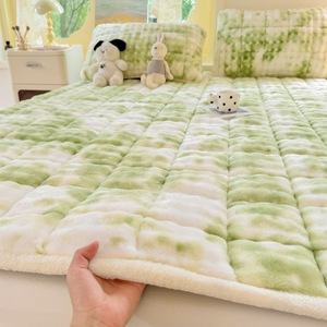 Sábanas de Felpa Coral, Sábana Plana Suave de Microfibra, Protector de Colchón, Juego de Ropa de Cama para Invierno - Product Image 3