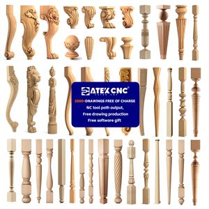 China Factory CNC Turning Carving Woodworking Lathe Machine 1530-ATC Auto Feeding ATC CNC <strong>Wood</strong> Lathe for Chair <strong>Desk</strong> Legs - Product Image 6