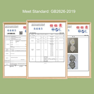 Nhà Máy Bán buôn Cốc dùng một lần hình dạng 4ply dùng một lần FFP2 Mỏ Than Mặt nạ bụi mặt nạ - Product Image 5