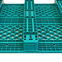 Palette en plastique HDPE à 4 voies, simple face, ventilée, pour silo agricole, entrepôt industriel, stockage empilable