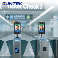 Sistema de Control de Acceso con Reconocimiento Facial de Alta Definición, Puerta Torniquete con Cámara, Sistema de Reconocimiento SUNTEK FA8