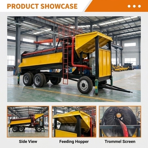 Planta Móvil de Lavado de Oro 30-50 TPH, Criba Trommel para Oro, Separador de Oro Aluvial, Resistente al Calor, Servicio de Minería en África - Product Image 2