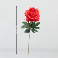 Fleur artificielle réaliste en soie, pivoine à tige unique, 7 couleurs, bouquet de fausses pivoines, imperméable, moderne, pour mariage, maison, fête
