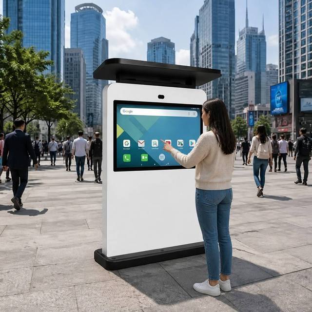 Sinmar Wholesale 55 Inch Outdoor Touch Screen Interactive Kiosk Manufacturer Outside Advertising Digital Signage Totem Display