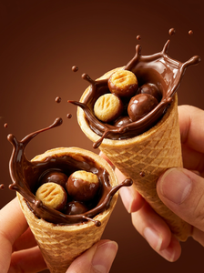 Conos <span class=keywords><strong>de</strong></span> Waffle <span class=keywords><strong>Rellenos</strong></span> <span class=keywords><strong>de</strong></span> <span class=keywords><strong>Chocolate</strong></span> Directamente <span class=keywords><strong>de</strong></span> Fábrica en China, Marca Privada OEM, Conos <span class=keywords><strong>de</strong></span> Crema <span class=keywords><strong>de</strong></span> <span class=keywords><strong>Chocolate</strong></span> - Product Image 5