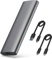 Boîtier SSD en aluminium M.2 NVMe SATA à prix d'usine OEM, adaptateur USB 3.2 Type-C, lecteur sans outil, plug-and-play, étui SSD