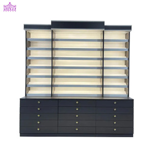 Speway di alta qualità altri mobili salone personalizzato illuminazione a Led in legno salone di bellezza prodotti per la cura delle unghie smalto da parete vetrina - Product Image 3