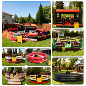 Mecânica Bucking Bulls Kids Electric Crazy Bull Riding Machine Mecânica Bull Ride Inflável para Adultos - Product Image 5