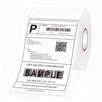 Étiquettes d'impression 4x6 de haute qualité, autocollantes résistantes, papier imperméable, autocollant pour l'expédition et le marketing, découpe acceptée