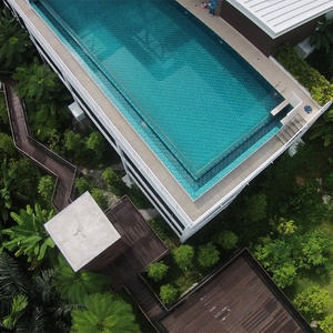 Aupool Hồ Bơi Trên Mặt Đất Hồ Bơi Kính Dễ Lắp Đặt Với Cửa Sổ Acrylic - Product Image 5