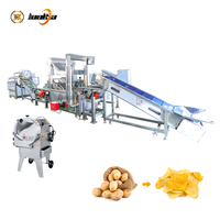 Kleinserien-Kartoffelchips-Produktionslinie Kontinuierliche Frittierlinie Kartoffelchips-Snack-Frittier- und Würzlinie