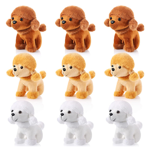 Juguete de peluche de perro adorable al por mayor, recuerdo de fiesta, <span class=keywords><strong>mini</strong></span> poodle de peluche, muñeco suave, regalos para baby shower y cumpleaños - Product Image 1