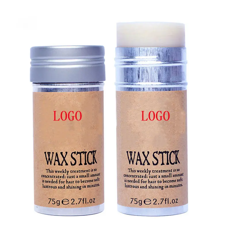 2021 OEM Customize Private Label Edge Control Wax Stick Hair/hair Wax Styling Stick for Cool Men Strong Hold Hair Style 75g