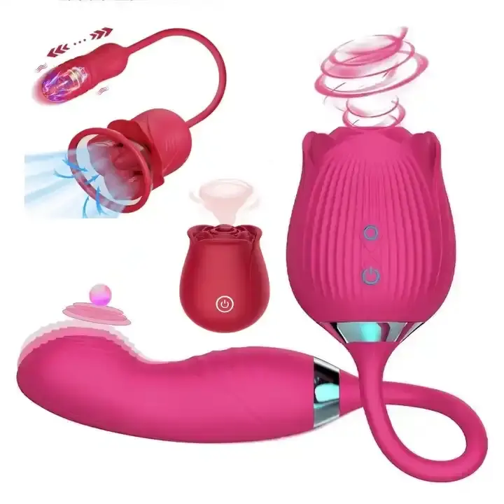 Hoa Kỳ Canada Hoa Hồng Đỏ Hoa Sucking Vibrator Âm Hộ Âm Đạo Clit G Tại Chỗ Rose Vibrator Đồ Chơi Tình Dục Cho Phụ Nữ