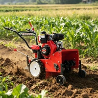 Motoculteur manuel durable à essence, mini-rotoculteur, tondeuse à gazon premium, machine de désherbage pour l'entretien des petites exploitations agricoles