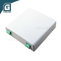 Caja de terminal óptico FTTH de 1 núcleo ATB, caja de rozeta de 1 puerto, montaje en pared 86 con adaptador SC/APC, accesorios de fibra óptica