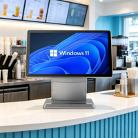 Système de point de vente tout-en-un DiligenCe DC-1508 15,6 pouces Full HD avec écran tactile capacitif pour restaurants Windows/Android/Linux 4 Go DDR3 16/32 Go