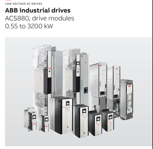 Nuevo Variador de Frecuencia Variable (VFD) Trifásico Original A-B-B Serie ACS880-4 de 315kW/450kW/710kW 690V con Control V/F, Certificación IP20 CO, ACS8800-04 - Product Image 4