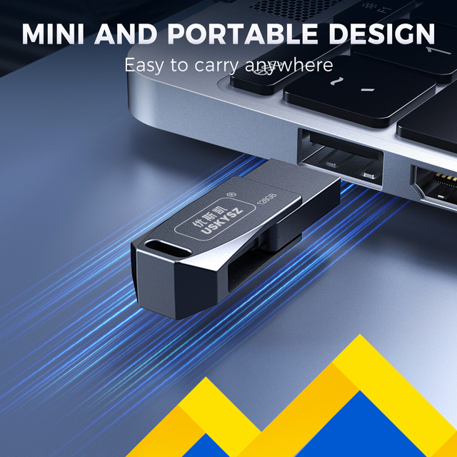 OTG USB Flash Drive 64GB Dual USB C USB a 3.0 Pendrive for iPhone Android Mobile Phone High Speed Custom Logo