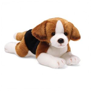 Brown & Black <span class=keywords><strong>Beagle</strong></span> Dog Thú nhồi bông đồ chơi nằm sang trọng với PP bông Điền - Product Image 2