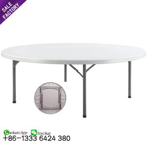 Venta directa de fábrica al aire libre del banquete de boda de jardín, restaurante blanco plegable de plástico redonda de mesa de - Product Image 1