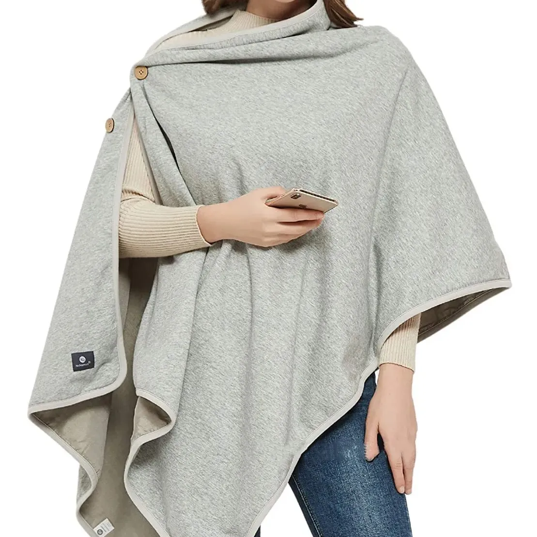 Modischer Stil Strahlenschutz Silberfaserdecke Umhang Mantel Mutterschaft Decke Bakteriostase Bio-Baumwolldecke