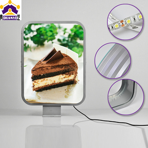 Quảng cáo khuyến mãi chân không hình thành hộp đèn cho thực phẩm lành mạnh Áp phích sáng tạo hiển thị với không thấm nước LED và bạc khung - Product Image 2