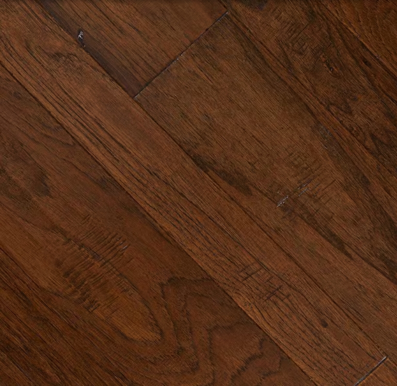 American Hickory Handscraped & Wirebrushed 15mm T&G Click Lock for FSC Certified UV Coated Engineered Wood Flooring 25 Years