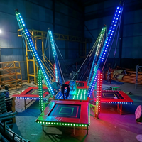 Parc d'attractions pour adultes et enfants, jeu de sport gonflable portable, saut à l'élastique 4 en 1 à vendre