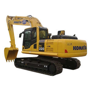 Excavadora Komatsu PC220 usada sobre orugas en buenas condiciones, precio barato de venta con componentes centrales, engranaje de caja de cambios de motor PLC en China - Product Image 1