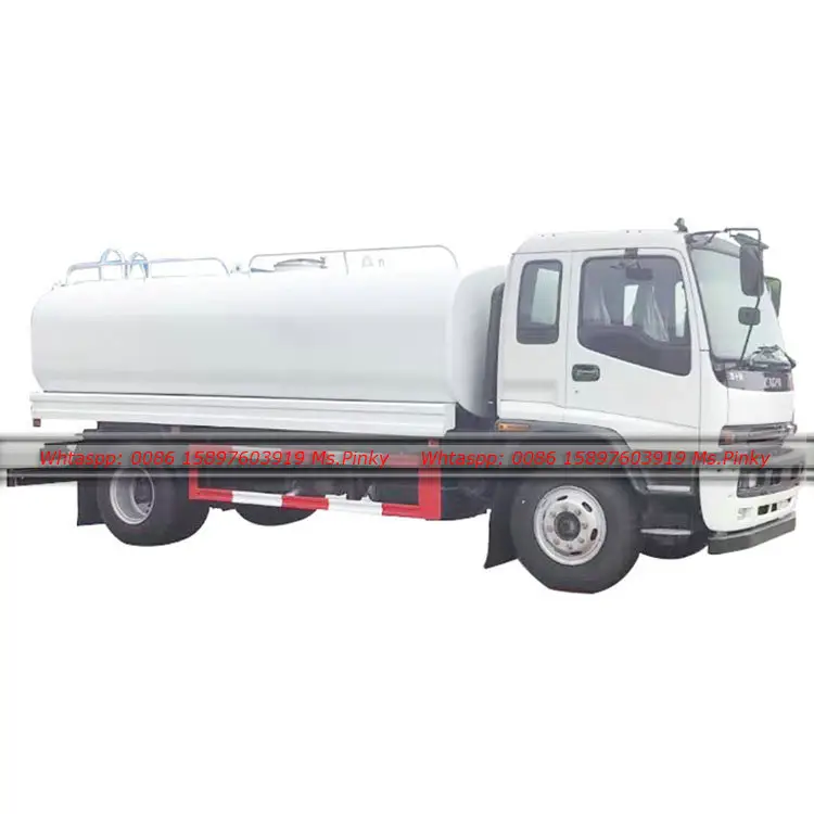 Qingling WushiLing 205HP FTR Milk Tank truck Stainless Tank Truck 10MT Milk carrier With ISOTHERMIC Tank For Drinking Water Milk