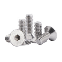 Vis de machine à tête fraisée hexagonale en acier inoxydable 304 316 M3 M4 M5 M6 M8 DIN7991 Allen Prix usine en gros