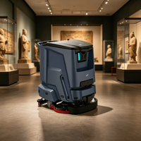 Robot de nettoyage intelligent autopropulsé certifié CE, nouvelle batterie lithium 24V100Ah, recharge automatique, évitement d'obstacles, pour sols commerciaux