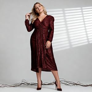 Elegant Luxury Custom Sequins Embroidery Polyester <b>Abaya</b> Dress for Muslim Women Wholesale - Product Image 2